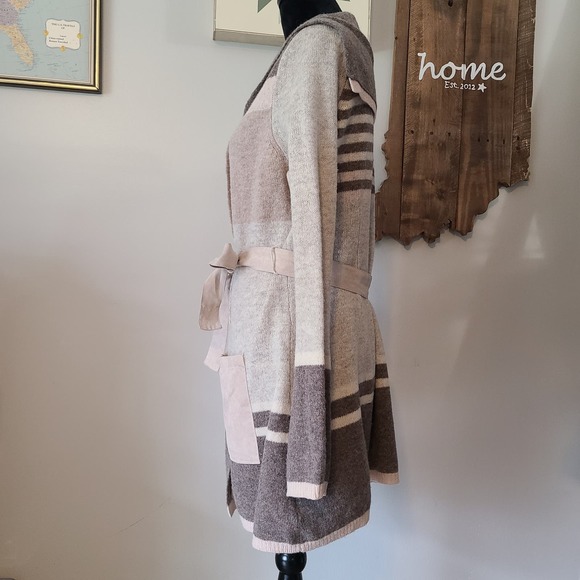 Anthropologie Angel Of The North Lambswool Open Front Cardigan Sweater Womens S - Picture 2 of 7